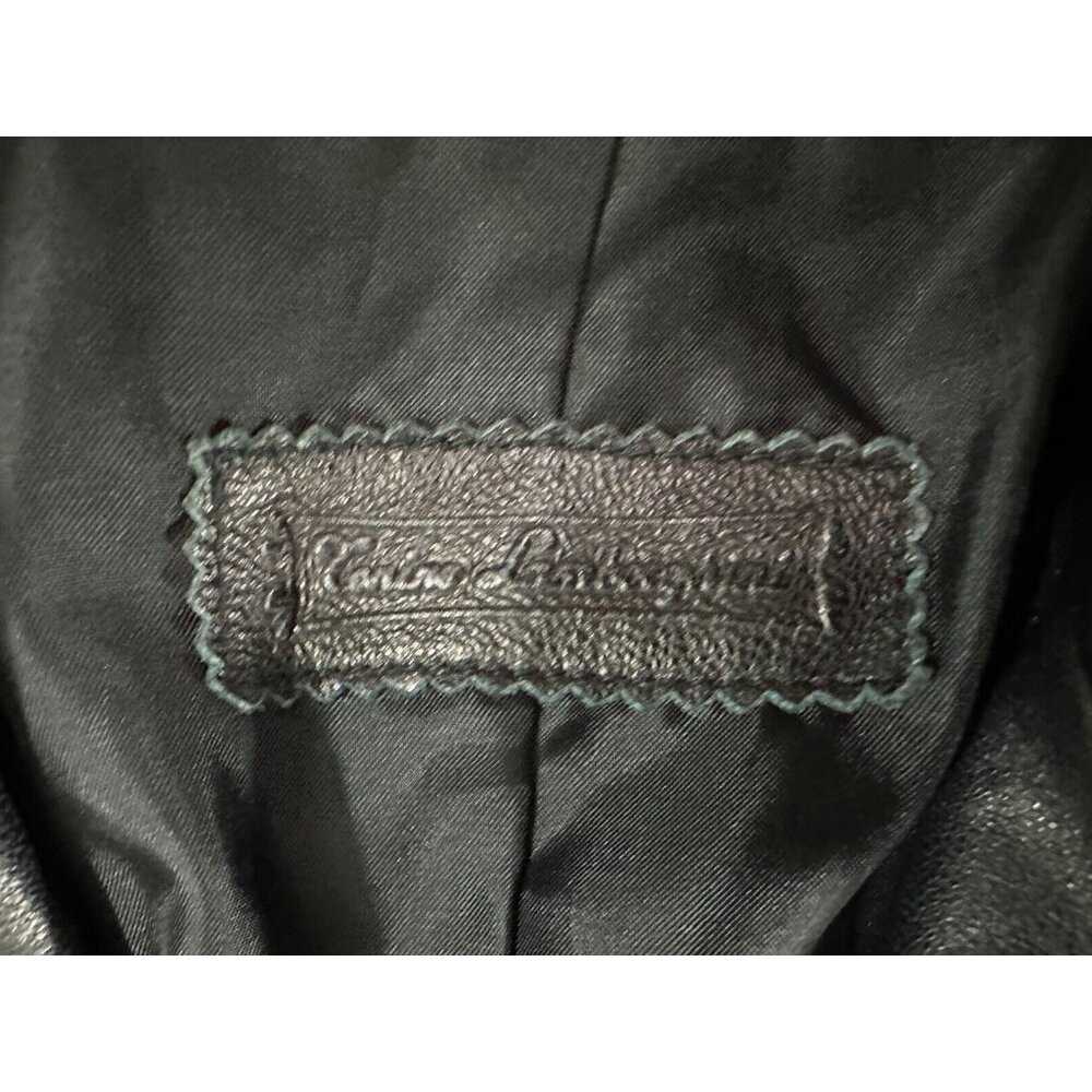 Torino Lamborghini Lambskin Leather jacket size L trim kangaroo hair / cow - Picture 3 of 5